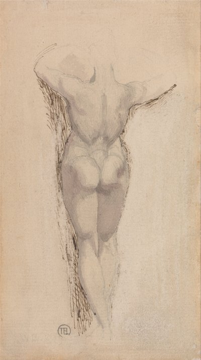 Study of the Back of a Female Nude, Standing by Johann Heinrich Füssli